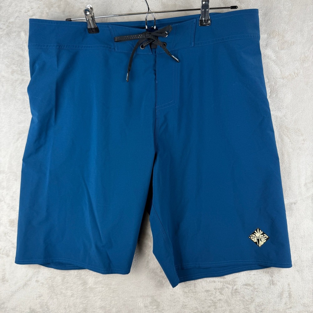 Oakley Mens Blue Performance Fit Board Shorts Size 36 Swim Trunks Surf Shorts
